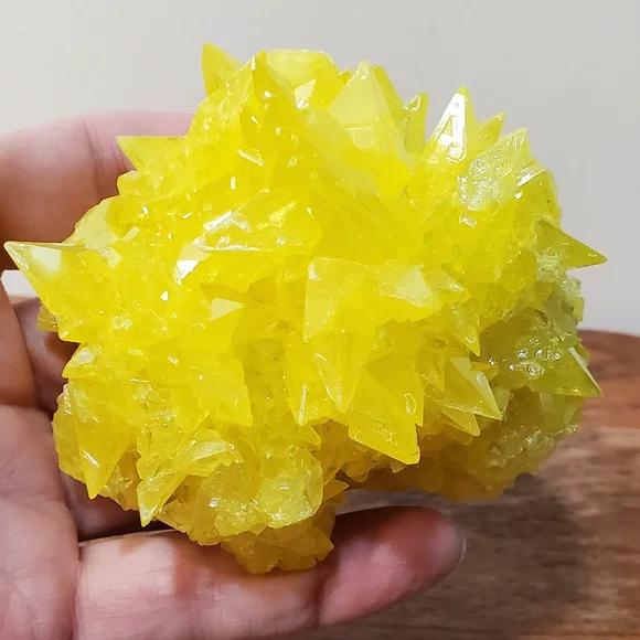 Sulfur Crystals on Matrix 0.61 lbs - Picture 9 of 17